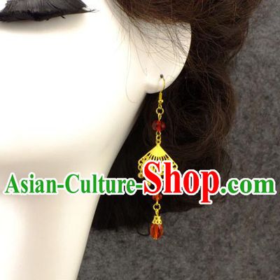 Ancient Chinese Style Imperial Palace Empress Queen Wedding Cloisonn茅 Earrings For Women