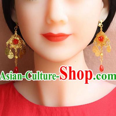 Ancient Chinese Style Imperial Palace Empress, Queen Wedding Earrings For Women