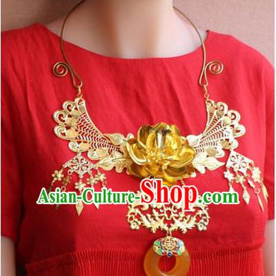 Chinese Imperial Queen Necklace, Empress Necklaces, Wedding Accessories For Women