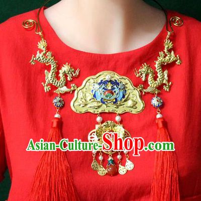 Chinese Imperial Queen Necklace, Empress Necklaces, Wedding Accessories For Women