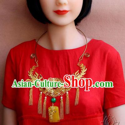 Chinese Imperial Queen Necklace, Empress Necklaces, Wedding Accessories For Women
