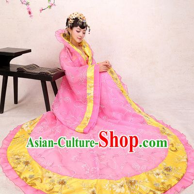 Ancient Chinese Palace Empress Costumes Complete Set, Hanfu, Tang Dynasty Ancient Palace Princess Wedding Dress