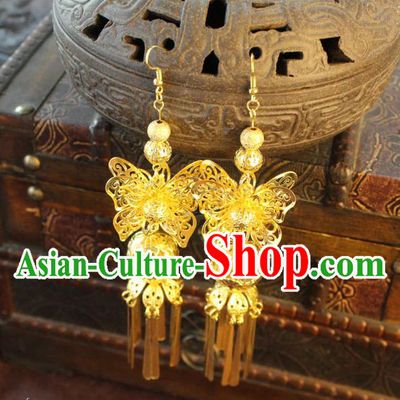 Ancient Chinese Style Imperial Palace Empress Queen Empress Earrings, Wedding Accessories For Women