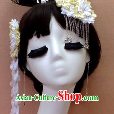 Chinese Ancient Style Hair Jewelry Accessories Hairpins, Tang Dynasty Wedding Bride Imperial Empress Headwear Set for Women