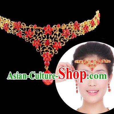 Traditional Chinese Style Princess Empress Queen Brides Wedding Headpieces Hair Fascinators Jewelry Decorations Hairpins Phoenix Crown Coronet