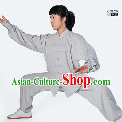 Top Kung Fu Flax Costume Jacket Uniform Martial Arts Clothes Shaolin Uniform Kungfu Uniforms Supplies for Men Women Adults Kids