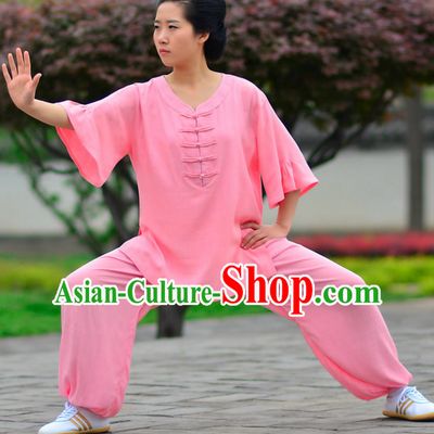 Top Kung Fu Flax Clothing Mandarin Costume Jacket Martial Arts Clothes Shaolin Uniform Kungfu Uniforms Supplies for Men Women Adults Children