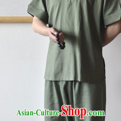Top Classical Kung Fu Outfit Martial Arts Uniform Kung Fu Training Clothing Gongfu Flax Suits