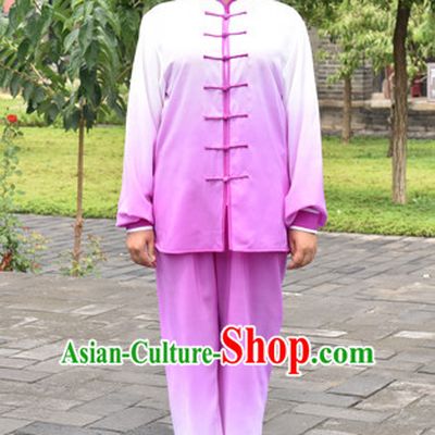 Top Color Change Kung Fu Outfit Martial Arts Uniform Kung Fu Training Clothing Gongfu Flax Suits for Men Women Adults Children