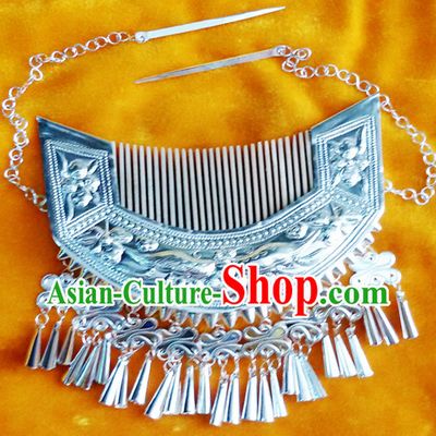 Chinese Princess Miao Tribe Silver Necklace