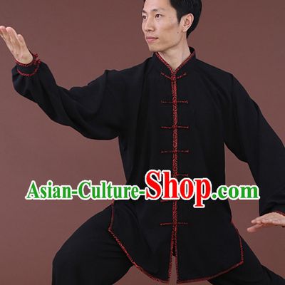 Top Tai Chi Uniforms Kung Fu Costume Martial Arts Kung Fu Training Uniform Gongfu Shaolin Wushu Clothing for Men Women Adults Children
