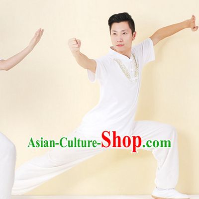 Top Tai Chi Uniforms Kung Fu Costume Martial Arts Kung Fu Training Uniform Gongfu Shaolin Wushu Clothing for Men Women Adults Children