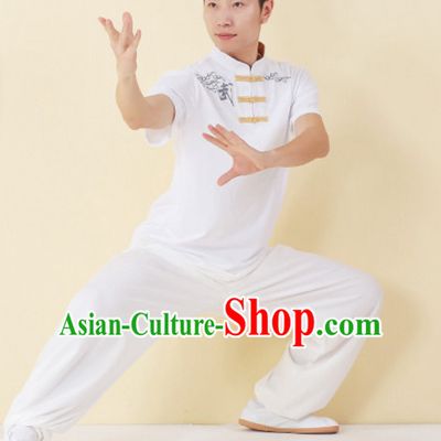 Top Tai Chi Uniforms Kung Fu Costume Martial Arts Kung Fu Training Uniform Gongfu Shaolin Wushu Clothing for Men Women Adults Children