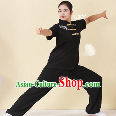 Top Tai Chi Uniforms Kung Fu Costume Martial Arts Kung Fu Training Uniform Gongfu Shaolin Wushu Clothing for Men Women Adults Children