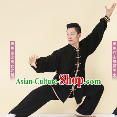 Top Tai Chi Uniforms Kung Fu Costume Martial Arts Kung Fu Training Uniform Gongfu Shaolin Wushu Clothing for Men Women Adults Children