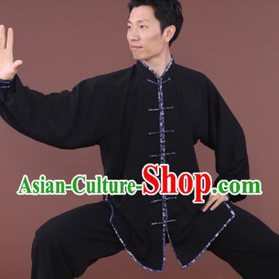 Top Tai Chi Uniforms Kung Fu Costume Martial Arts Kung Fu Training Uniform Gongfu Shaolin Wushu Clothing for Men Women Adults Children