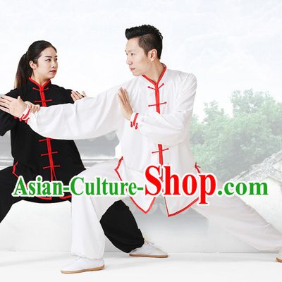 Top Tai Chi Uniforms Kung Fu Costume Martial Arts Kung Fu Training Uniform Gongfu Shaolin Wushu Clothing for Men Women Adults Children