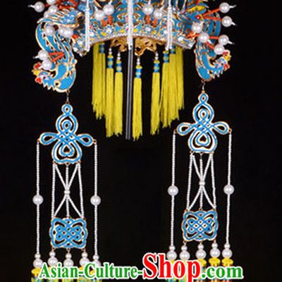 Chinese Beijing Opera Hua Dan Phoenix Crown Coronet for Women