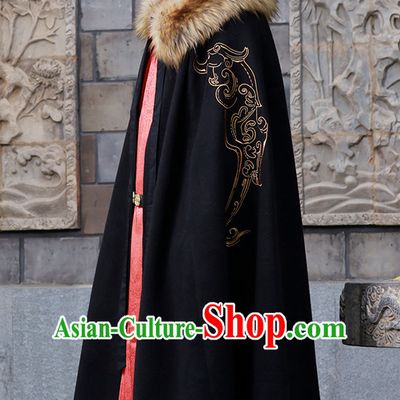 Chinese National Costumes Clothing and Hat Complete Set for Men