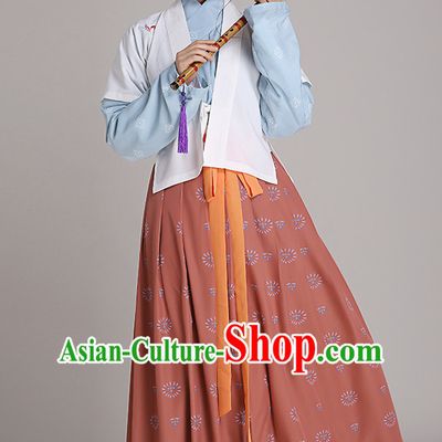 Chinese National Costumes Clothing and Headwear Complete Set for Women