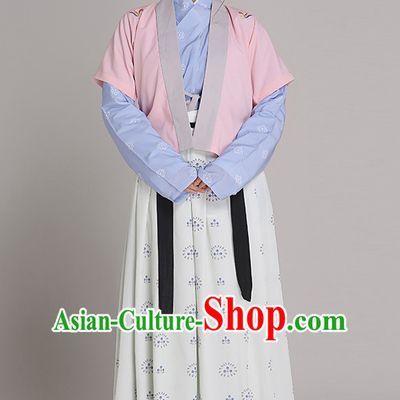 Chinese National Costumes Clothing and Headwear Complete Set for Women