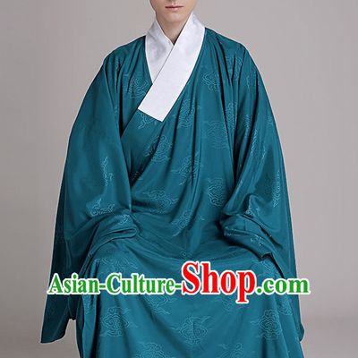 Chinese National Costumes Clothing and Hat Complete Set for Men