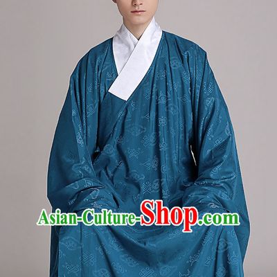 Chinese Style Dresses Kimono Dress Clothing and Hat Complete Set for Men