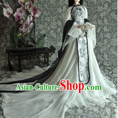 Ancient Chinese Style Dresses Princess Clothing Clothes Han Chinese Costume Hanfu and Hair Jewelry Complete Set for Women Adults Children