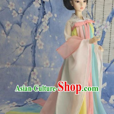 Ancient Chinese Style Dresses Tang Dynasty Clothing Clothes Han Chinese Costume Hanfu and Hair Jewelry Complete Set for Women Adults Children