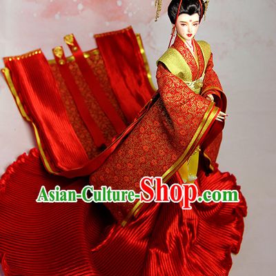Ancient Chinese Princess Empress Queen Hanfu Costumes and Hair Accessories Complete Set for Women Girls Adults Kids