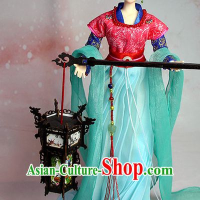 Ancient Chinese Palace Lady Hanfu Costumes and Hair Accessories Complete Set for Women Girls Adults Kids