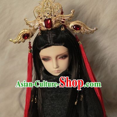 Ancient Chinese Prince Emperor Headwear Headpieces Hair Accessories Set