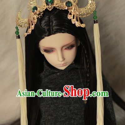 Ancient Chinese Prince Emperor Headwear Headpieces Hair Accessories Set