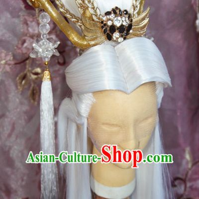 Ancient Chinese Prince Emperor Headwear Headpieces Hair Accessories Set
