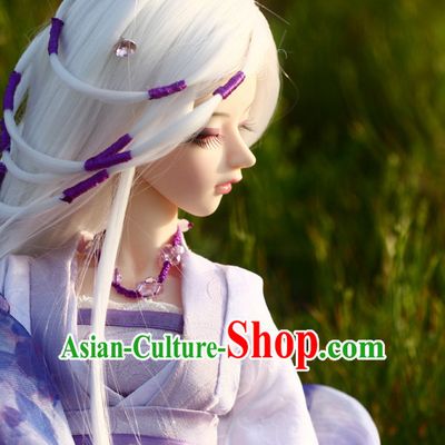 Ancient Chinese Style White Wigs and Hair Accessories