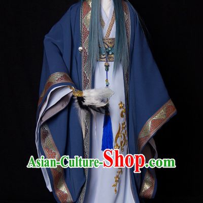 Chinese Style Dresses Chinese Scholar Clothing Clothes Han Chinese Costume Hanfu for Men Adults Children