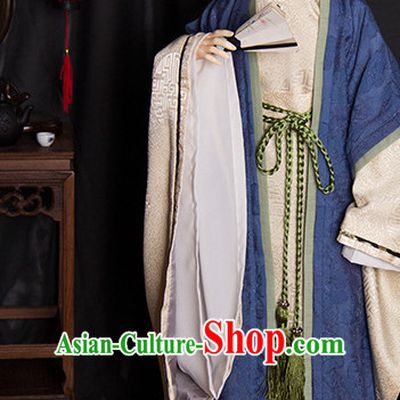 Chinese Style Dresses Chinese Scholar Clothing Clothes Han Chinese Costume Hanfu for Men Adults Children