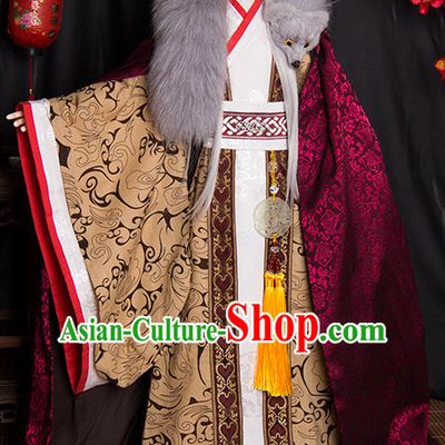 Chinese Style Dresses Chinese Scholar Clothing Clothes Han Chinese Costume Hanfu for Men Adults Children