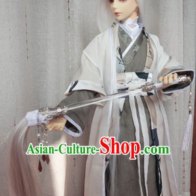 Chinese Style Dresses Chinese Taoist Clothing Clothes Han Chinese Costume Hanfu for Men Adults Children