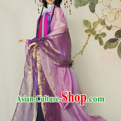 Chinese Style Dresses Chinese Princess Empress Clothing Clothes Han Chinese Costume Hanfu and Hair Jewelry Complete Set for Women Adults Children
