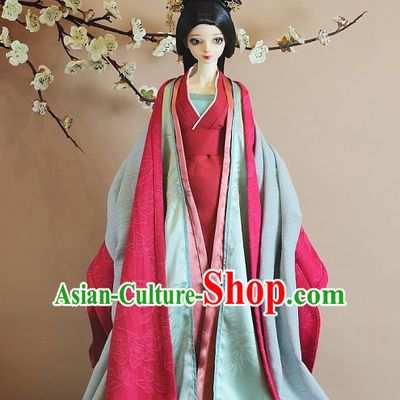 Ancient Chinese Princess Wedding Dress Hanfu Garment BJD Costumes for Men Boys Adults Kids