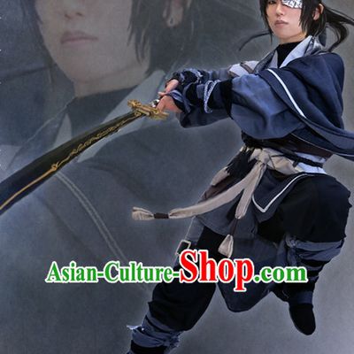 Chinese Style Dresses Chinese Swordsman Clothing Clothes Han Chinese Costume Hanfu and Hair Jewelry Complete Set for Women Adults Children
