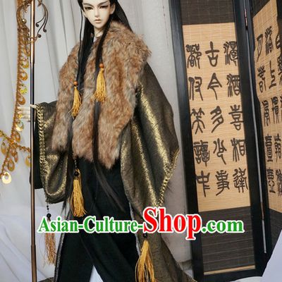 Chinese Style Dresses Chinese Swordmen Clothing Clothes Han Chinese Costume Hanfu and Hair Jewelry Complete Set for Men Adults Children