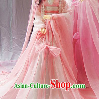 Ancient Chinese Pink Princess Costumes Complete Set for Women