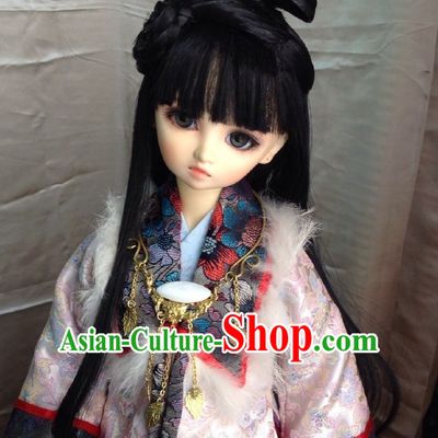 Ancient Chinese Female Princess Queen Empress Black Wigs