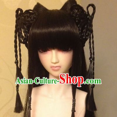 Ancient Chinese Female Black Wigs