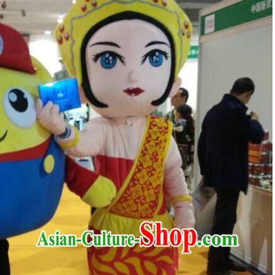 Free Design Professional Custom Mascot Uniforms Mascot Outfits Customized Commerical Thailand Princess Mascots Costumes