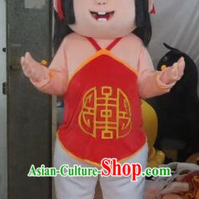 Professional Custom Mascot Uniforms Mascot Outfits Customized Cartoon Character Ne Zha Chinese Doll Mascot Costumes