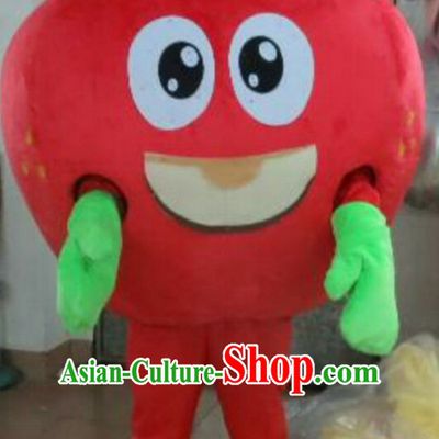 Professional Custom Mascot Uniforms Mascot Outfits Customized Fruit Cartoon Character Walking Apple Mascot Costumes