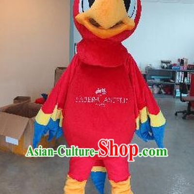 Professional Custom Made Mascot Uniforms Mascot Outfits Customized Walking Bird Parrot Mascot Costumes